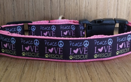 Peace Love and Rescue-Collar